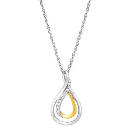 1/10 ct Diamond Loop Pendant