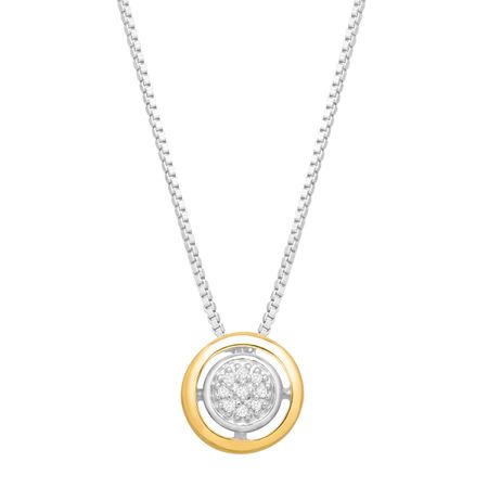 Halo Pendant with Diamonds