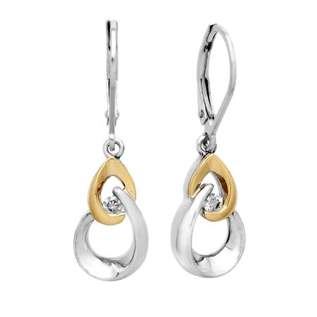 1/10 ct Diamond Drop Earrings