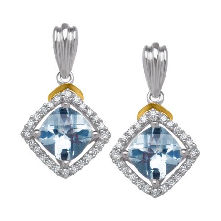 1 3/4 ct Aquamarine Earrings