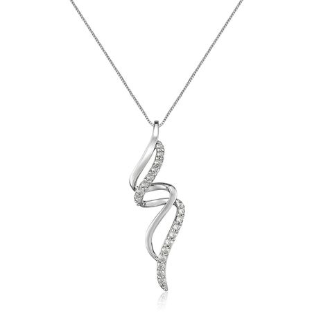 1/4 ct Diamond Funnel Pendant