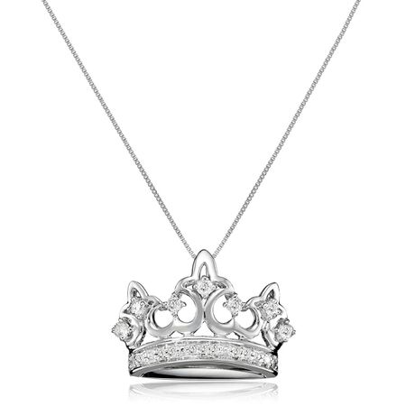 1/4 ct Diamond Crown Pendant
