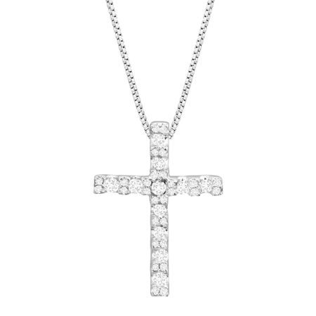 Classic Cross Pendant with Cubic Zirconia