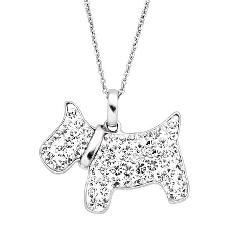Scottish Terrier Pendant with Crystals
