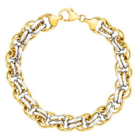 Two-Tone Double-Link Bracelet