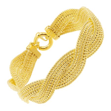 Woven Popcorn Chain Bracelet