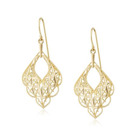 Scalloped Drop Earrings