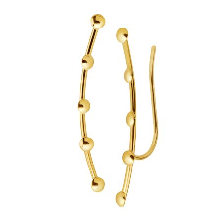 Dot Station Ear Climber Earrings