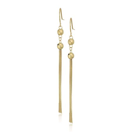 Beaded Tassle Drop Earrings