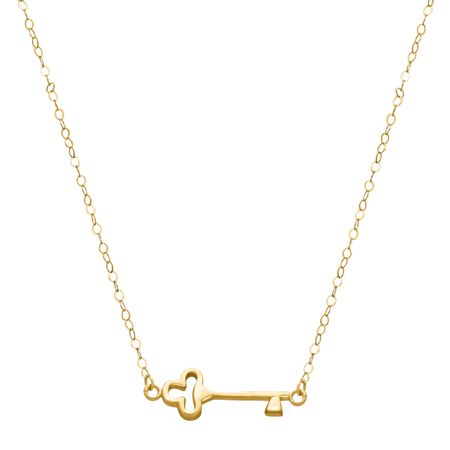 Sideways Key Necklace