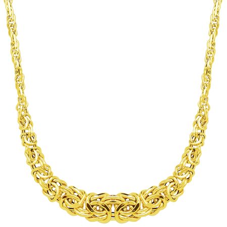 Graduated Byzantine Links Necklace