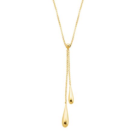 Double Teardrop Lariat Pendant
