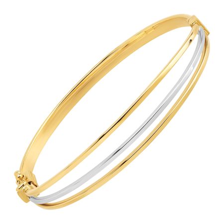 Two-Tone Hinge Bangle