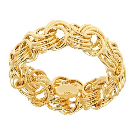 Rosette Chain Band Ring
