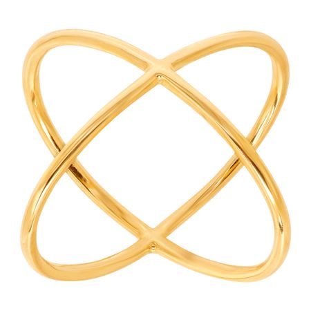 Criss Cross 'X' Ring