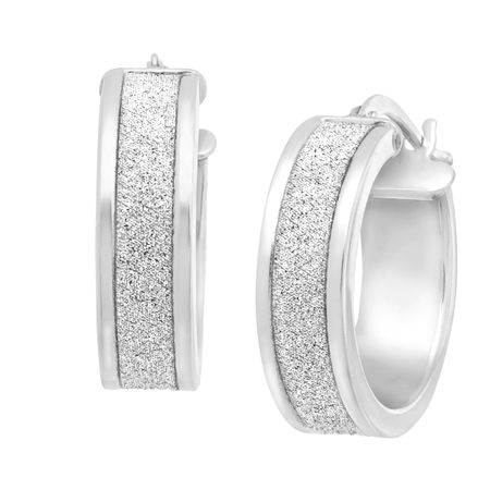 Glitter Hoop Earrings