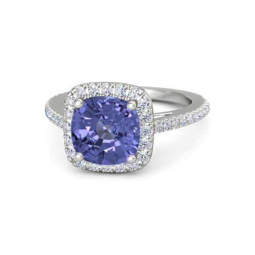 tanzanite cushion cut