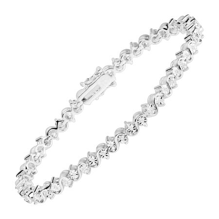 1/4 ct S-Curve Diamond Bracelet
