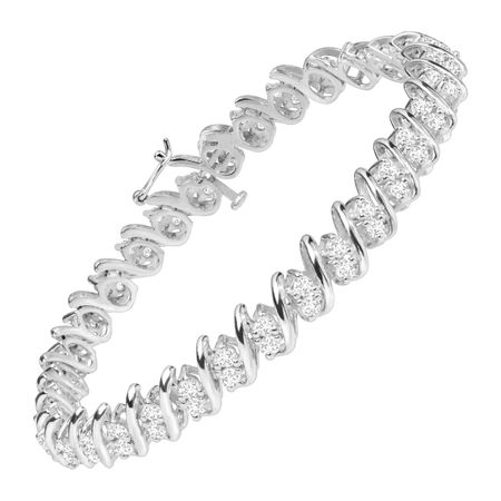 Created White Sapphire Tennis Bracelet
