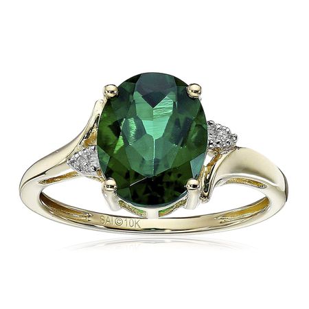 Oval Emerald Ring with Diamonds