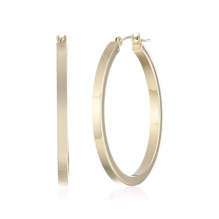 Square Tube Hoop Earrings
