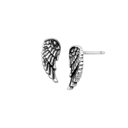 Guardian Angel Earrings, White