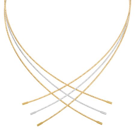 Criss-Cross Collar Necklace