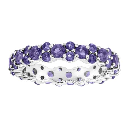 2 1/2 ct Iolite Infinity Band Ring