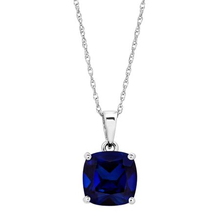 2 7/8 ct Sapphire Solitaire Pendant
