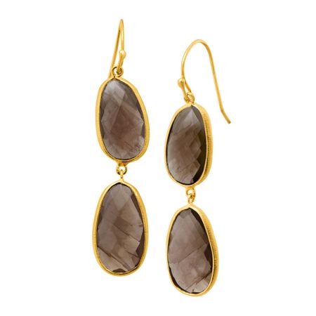 Smoky Quartz Drop Earrings