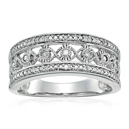Anniversary Band Ring with Diamonds
