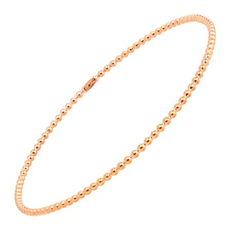 Beaded Bangle Bracelet, Pink