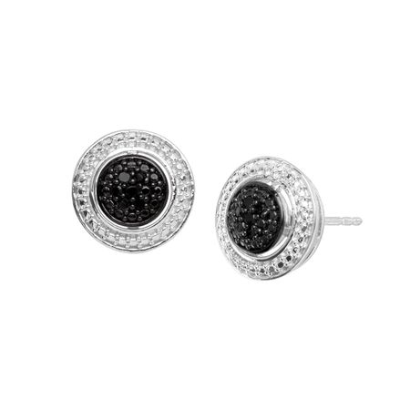 1/10 ct Black Diamond Stud Earrings