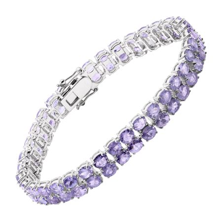 Tanzanite Double Row Tennis Bracelet