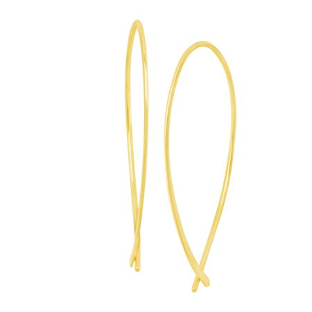 Oval Frame Threader Earrings