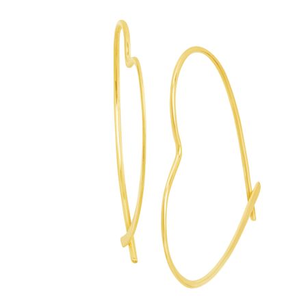 Heart Frame Threader Earrings