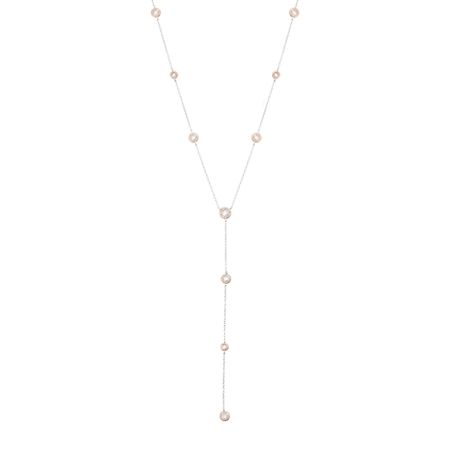 Lariat Necklace with Cubic Zirconia
