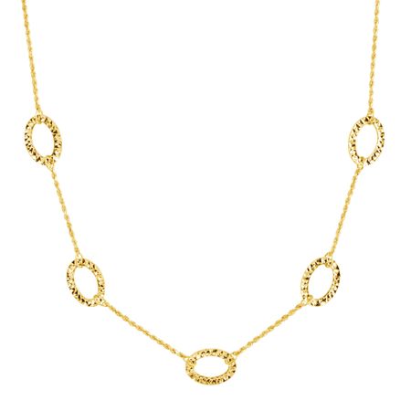 Oval Station Necklace