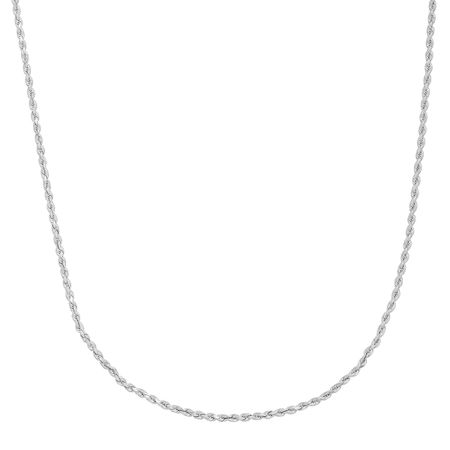 Glitter Rope Chain Necklace, 16