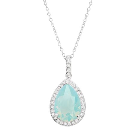 Teardrop Pendant with Swarovski Crystals
