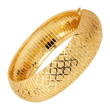 Flexible Textured Bangle Bracelet
