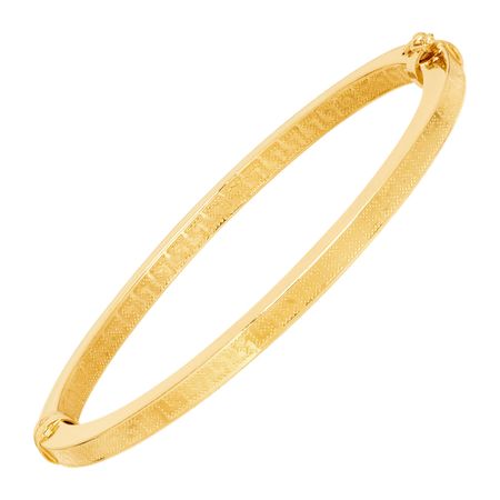 Greek Key Hinge Bangle Bracelet