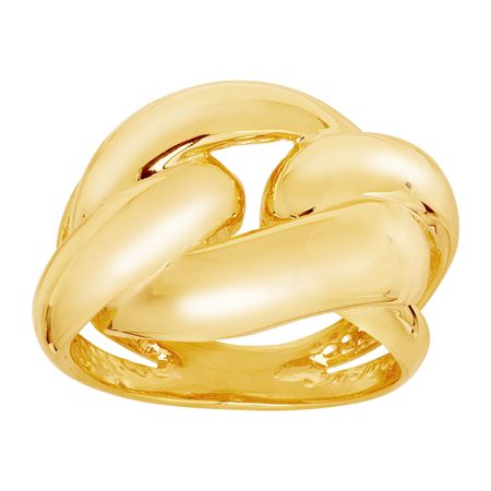 Polished Link Ring