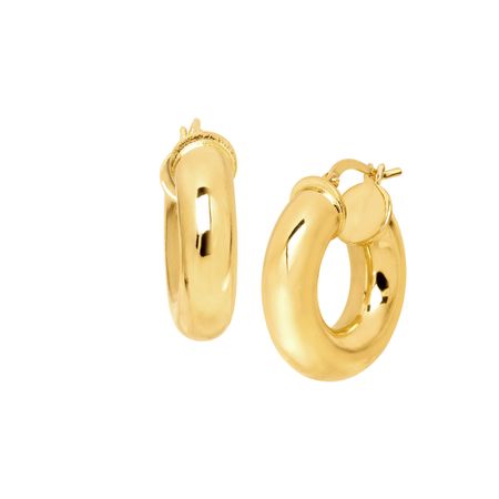 Polished Wide Hoop Earrings
