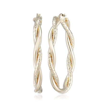 Twisted Hoop Earrings