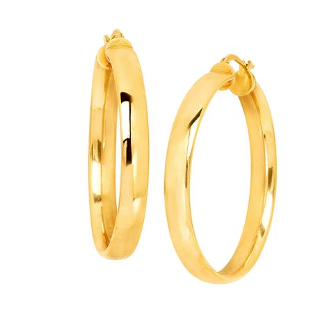 40 mm Flat Hoop Earrings