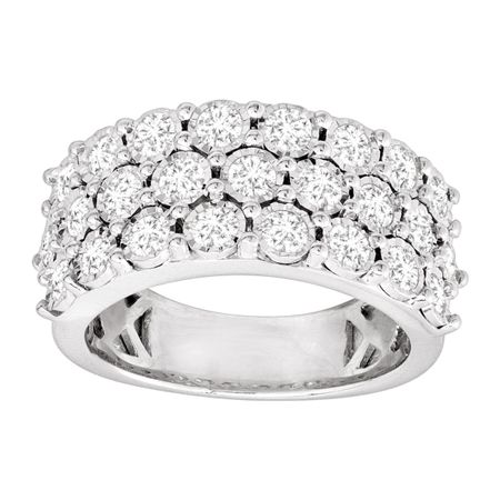 1 1/2 ct Diamond Row Ring