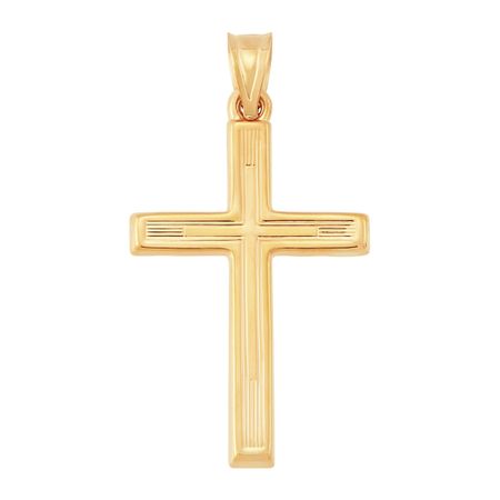 Embossed Cross Charm