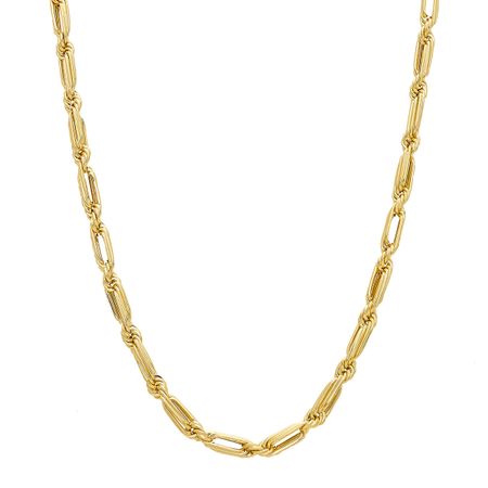 Baguette Rope Chain Necklace
