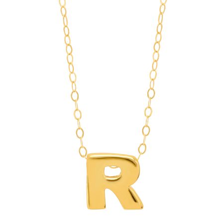 Teeny Tiny 'R' Initial Pendant